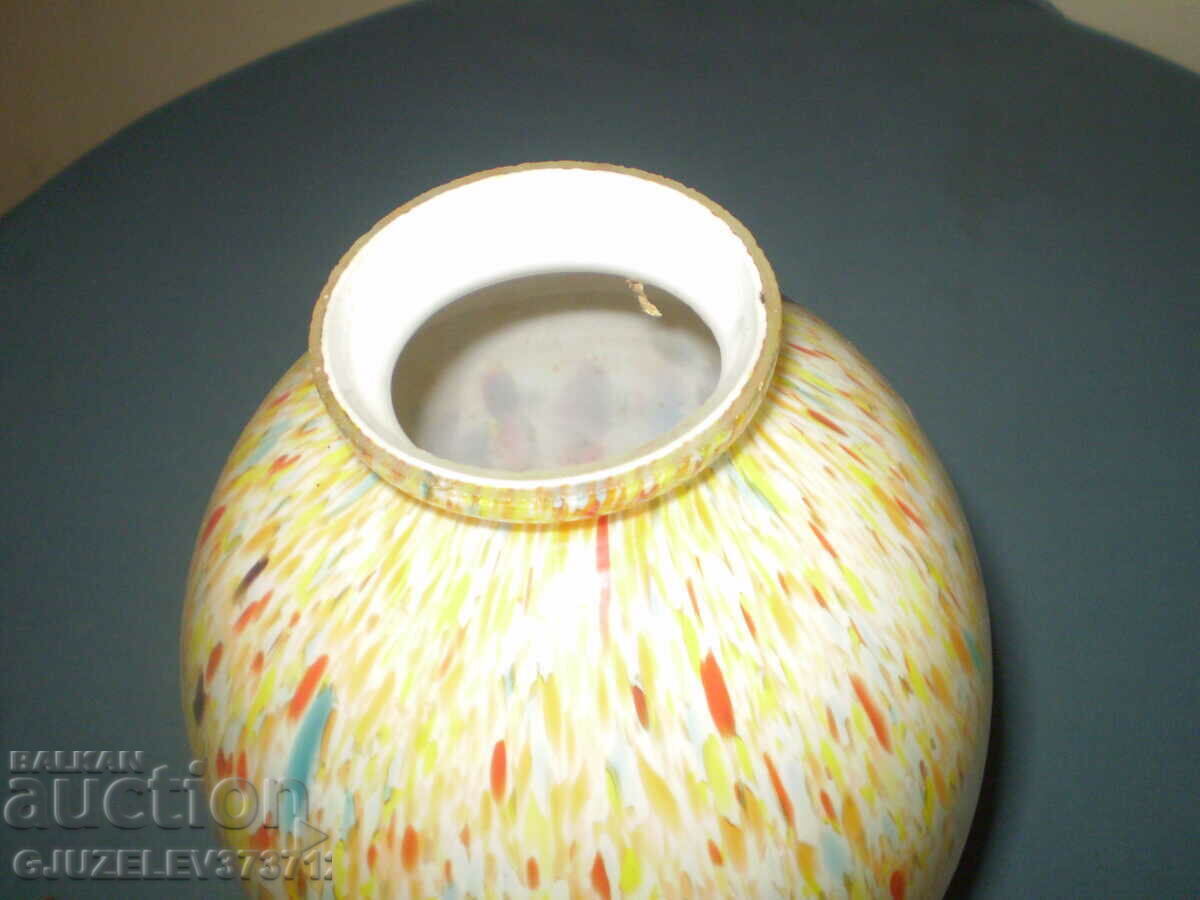 Auction VINTAGE GLASS VASE BOHEMIA Multicolor 1930 Art Deco Auction VINTAGE GLASS VASE BOHEMIA Multicolor 1930 Art Deco