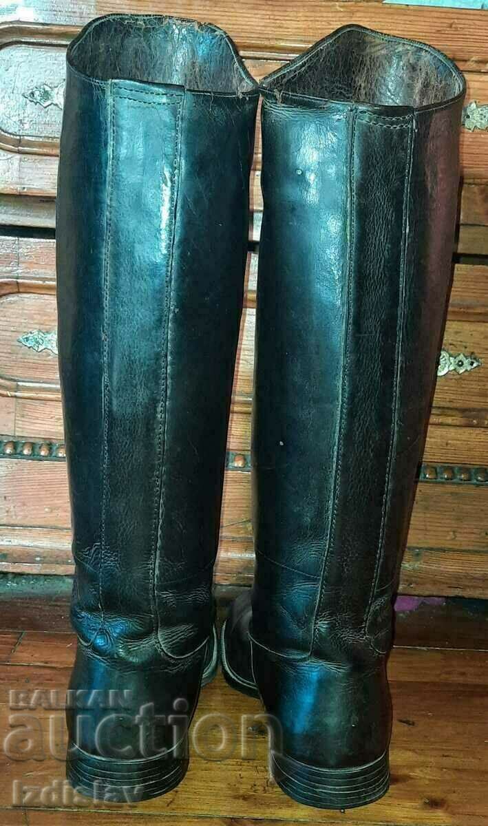 Old cavalry royal leather boots with price 350.00 BGN | € 178.95