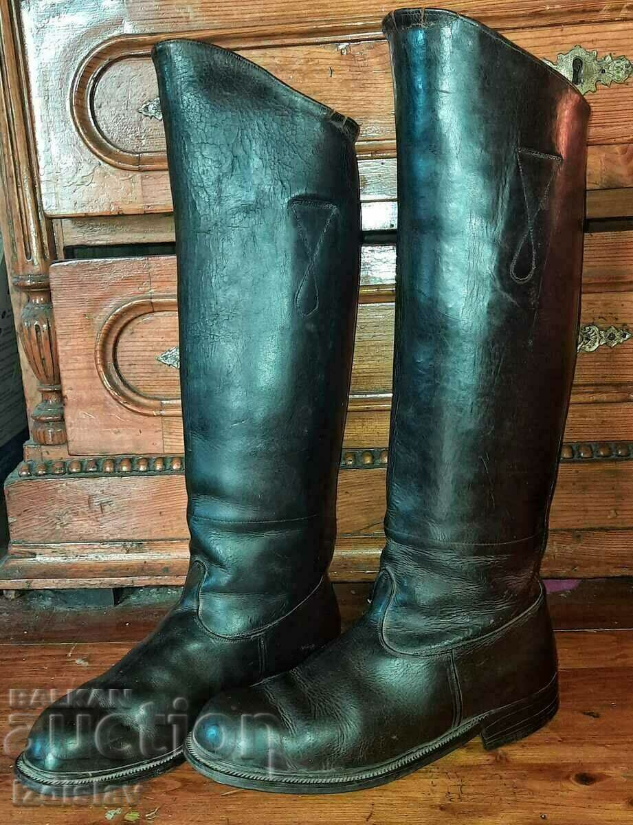 Old cavalry royal leather boots - 5