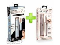 Promo package of eyebrow and face trimmers