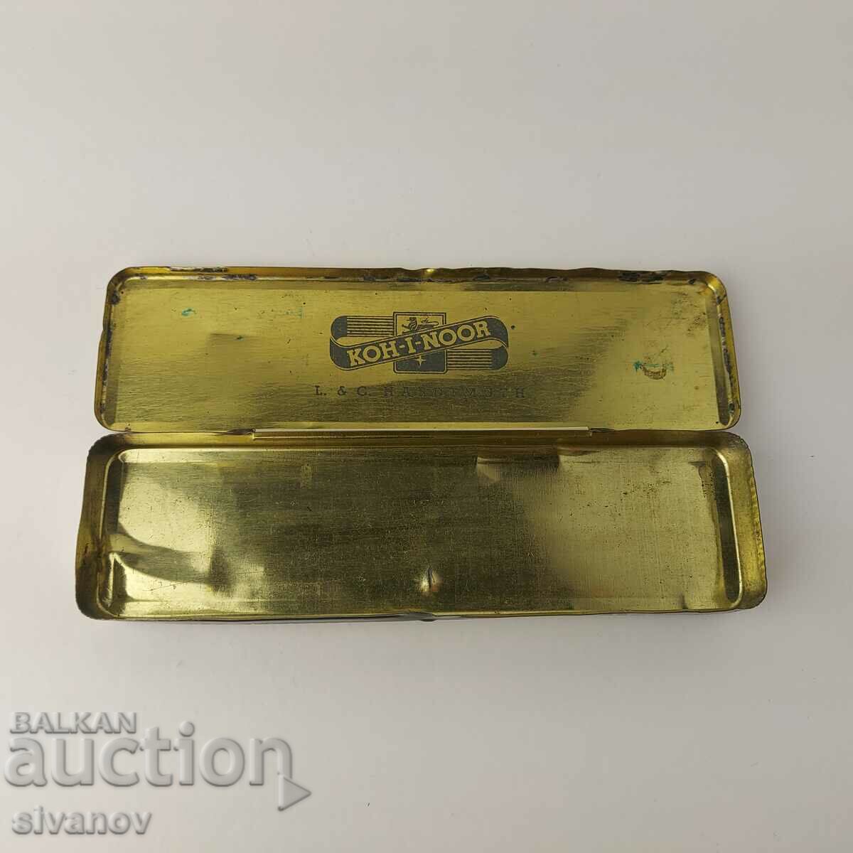 Delivery of Old Metal Koh-I-Noor Hardtmuth Box Empty #5477 Delivery of Old Metal Koh-I-Noor Hardtmuth Box Empty #5477