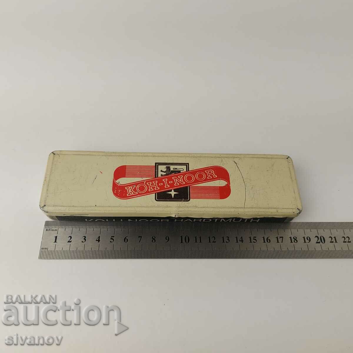 Old Metal Koh-I-Noor Hardtmuth Box Empty #5477 - 5 Old Metal Koh-I-Noor Hardtmuth Box Empty #5477 - 5