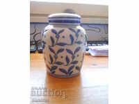 antique food jar with lid - China