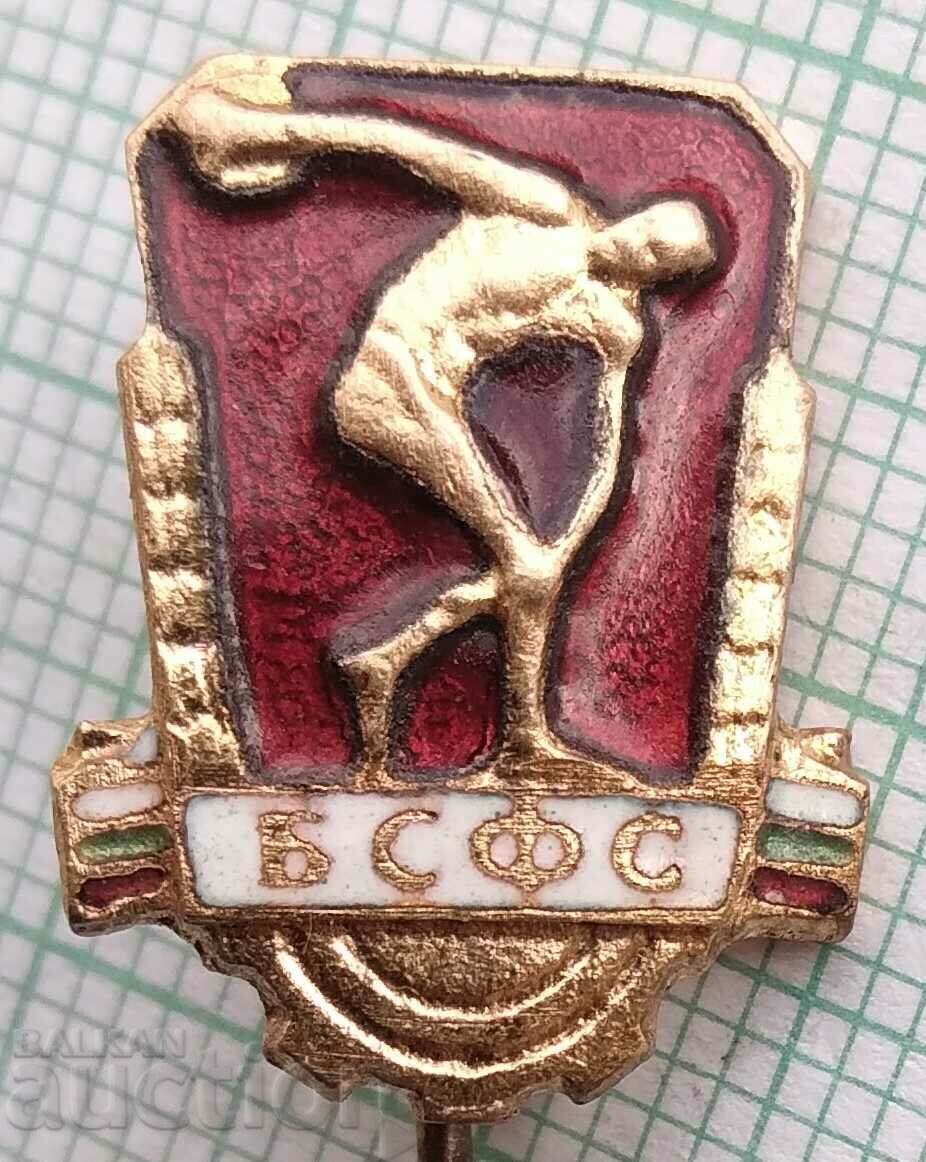 14807 Badge - BSFS small - bronze enamel