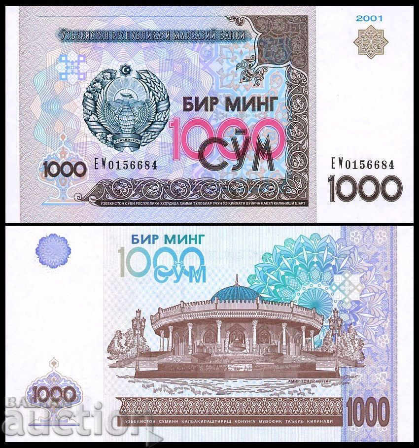 Uzbekistan, 1000 soums, 2001, UNC