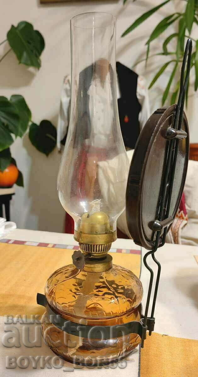 Gorgeous Antique Gas Lamp with Mirror and Bottle Unused with price 57.00 BGN | € 29.14