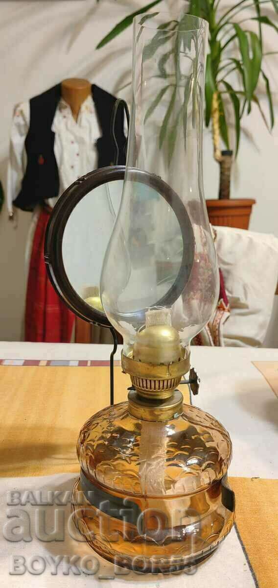Delivery of Gorgeous Antique Gas Lamp with Mirror and Bottle Unused