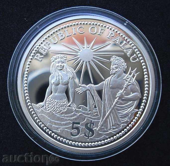 (¯`'•.¸ $5 1994 PALAU UNC ¸.•'´¯) cu preț 94.00 BGN | € 48.06 (¯`'•.¸ $5 1994 PALAU UNC ¸.•'´¯) cu preț 94.00 BGN | € 48.06