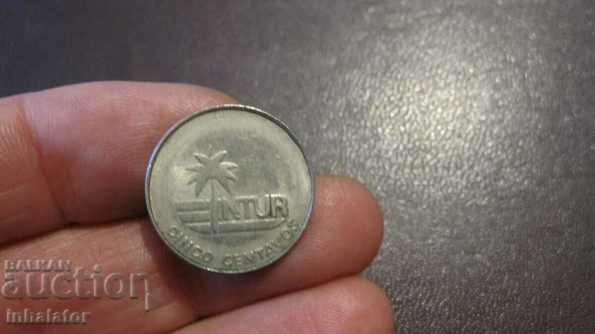Cuba 5 centavos 1981 - Turist fara cifra nominala