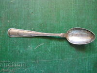 antique silver plated tea spoon with monogram - Germany