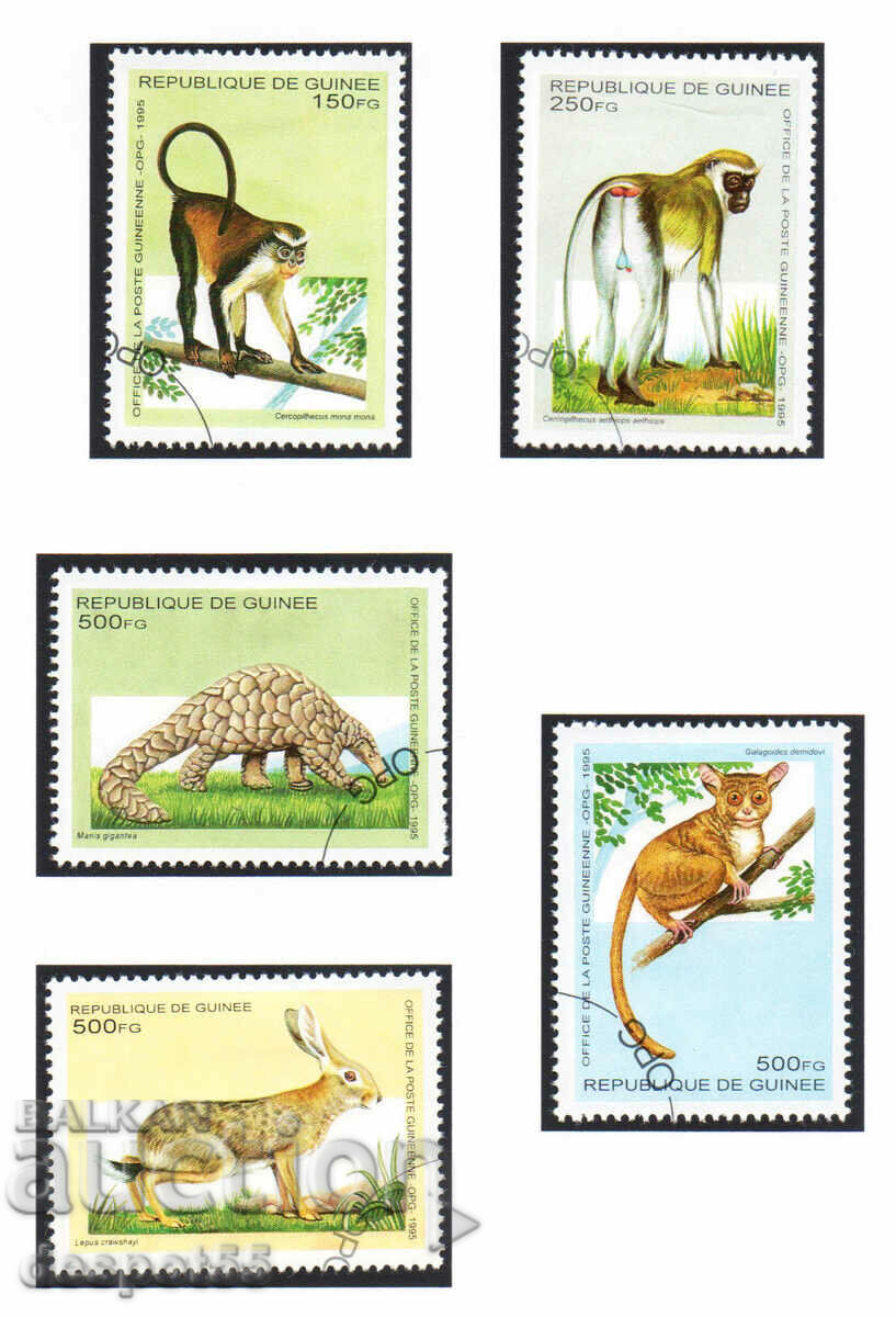 1995. Guinea. Mammals + Block.