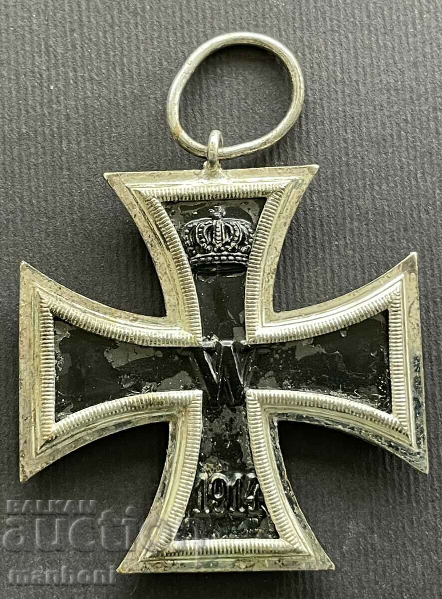 5576 Имперска Германия Железен кръст сребро стомана ПСВ 1914