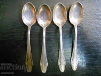 antique silver plated coffee spoons "BMF" Germany