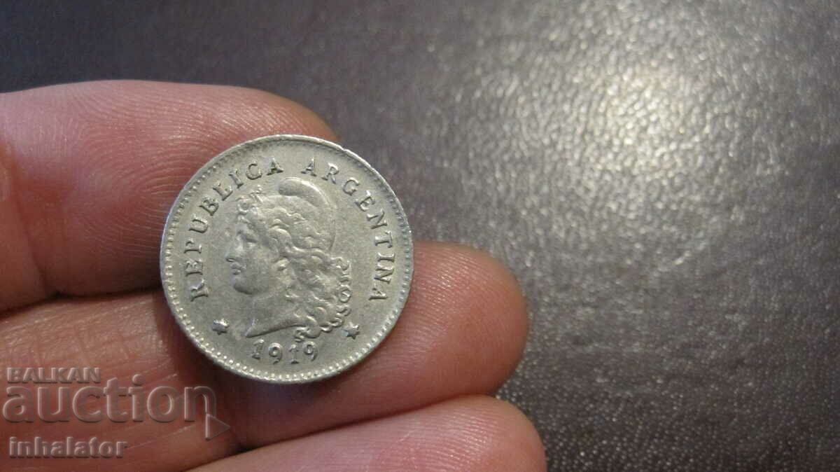 1919 10 centavos Argentina
