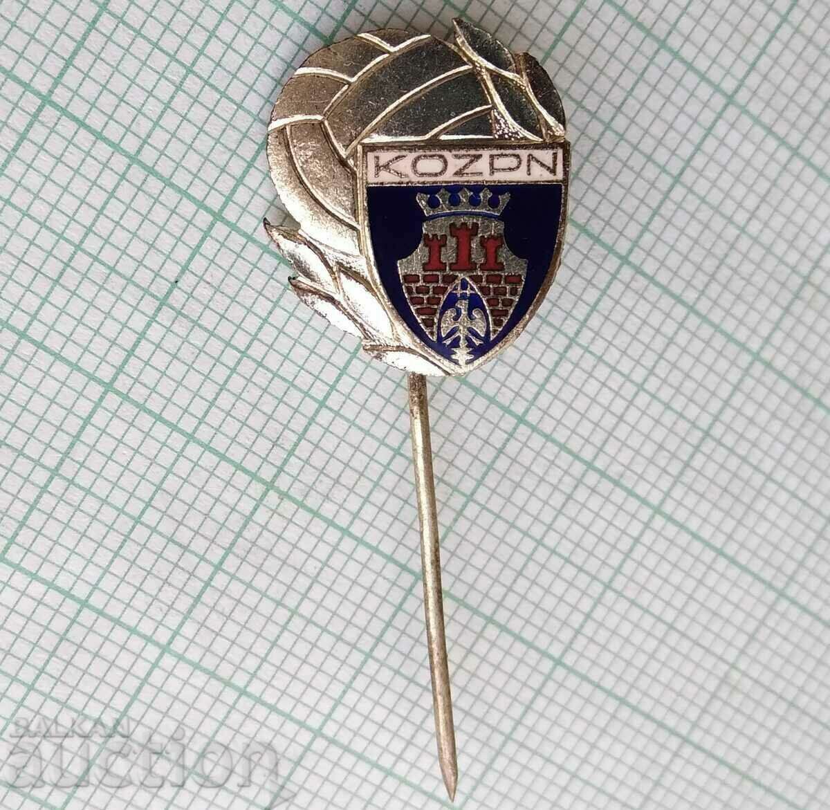 Δημοπρασία 14817 Σήμα - Ποδοσφαιρικός Όμιλος KOZPN Πολωνία - σμάλτο Δημοπρασία 14817 Σήμα - Ποδοσφαιρικός Όμιλος KOZPN Πολωνία - σμάλτο