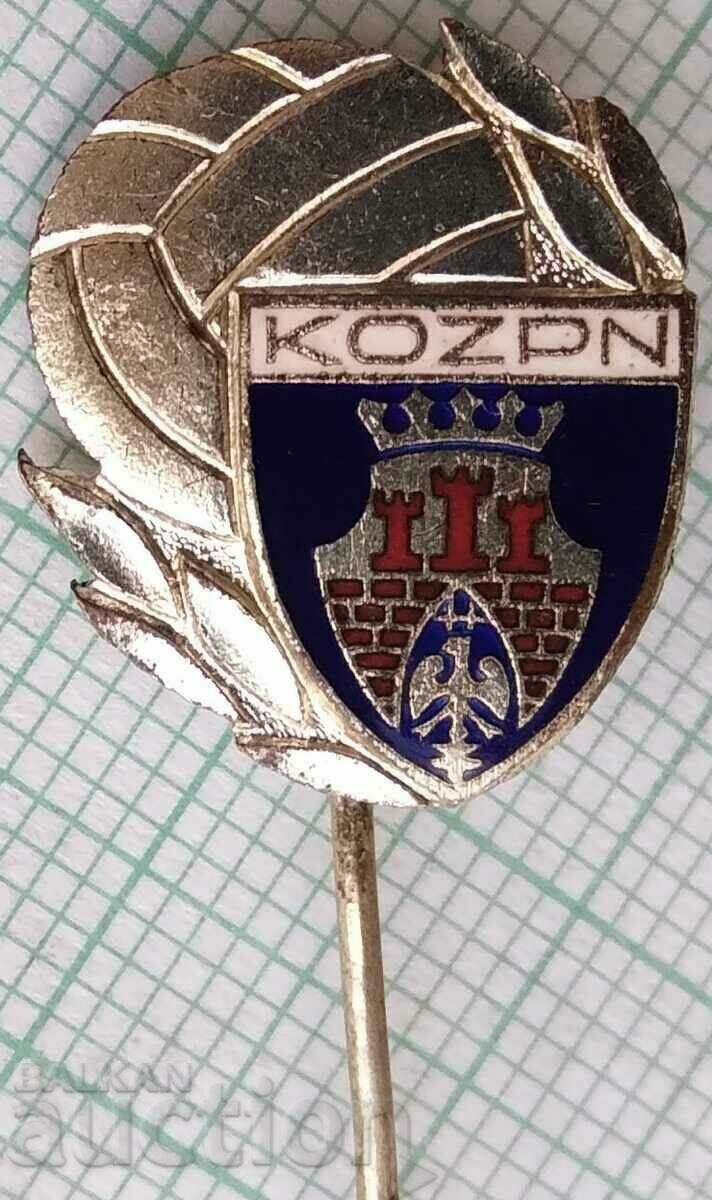 14817 Σήμα - Ποδοσφαιρικός Όμιλος KOZPN Πολωνία - σμάλτο