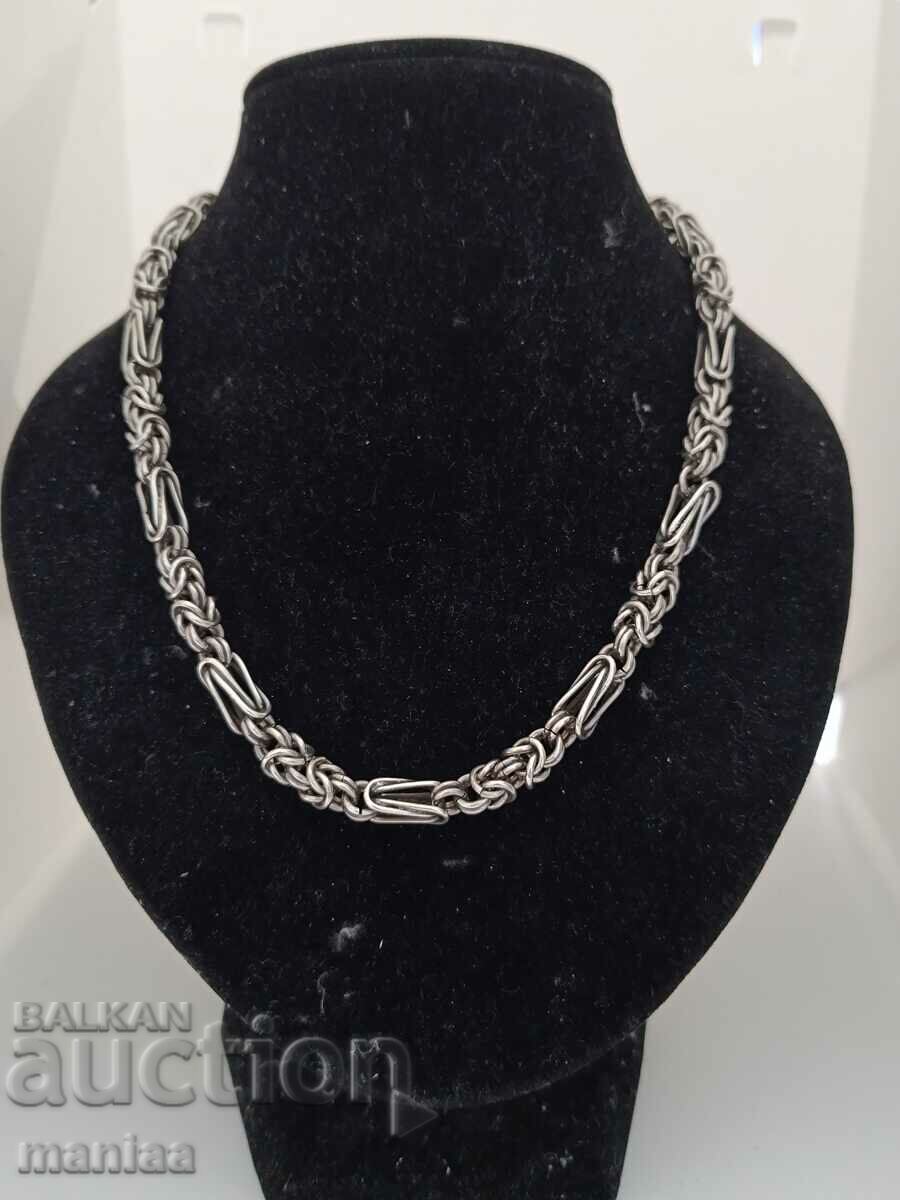 Solid silver marked chain #BЧ