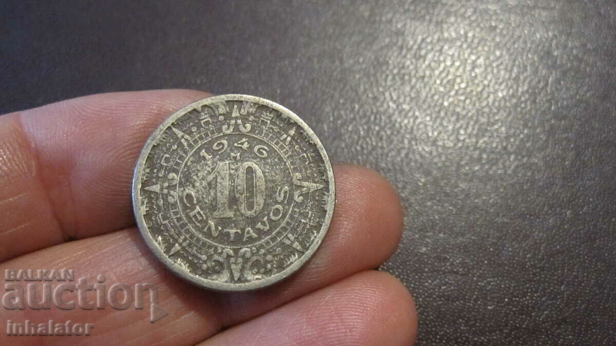 1946 10 centavo Mexic