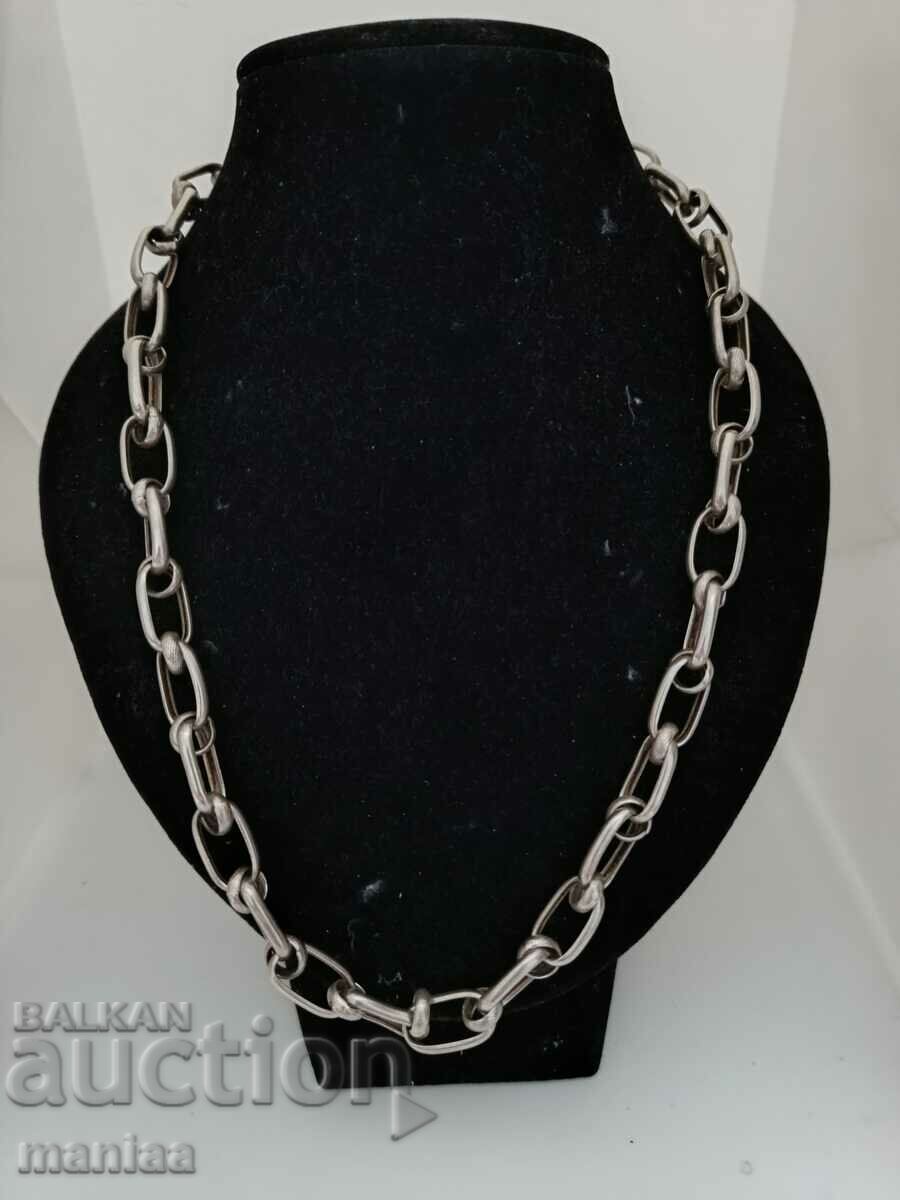 Solid silver marked chain #VB