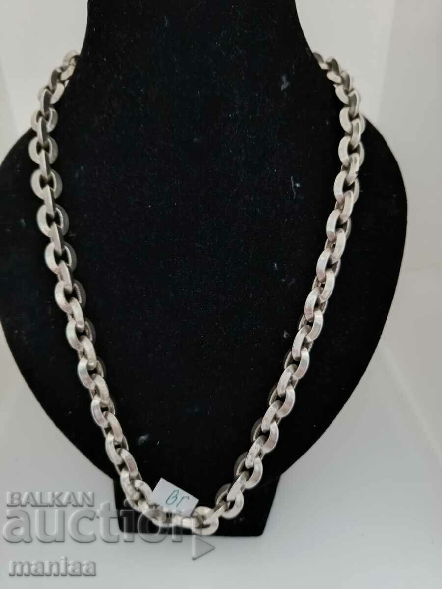 Solid silver marked chain #ВГ