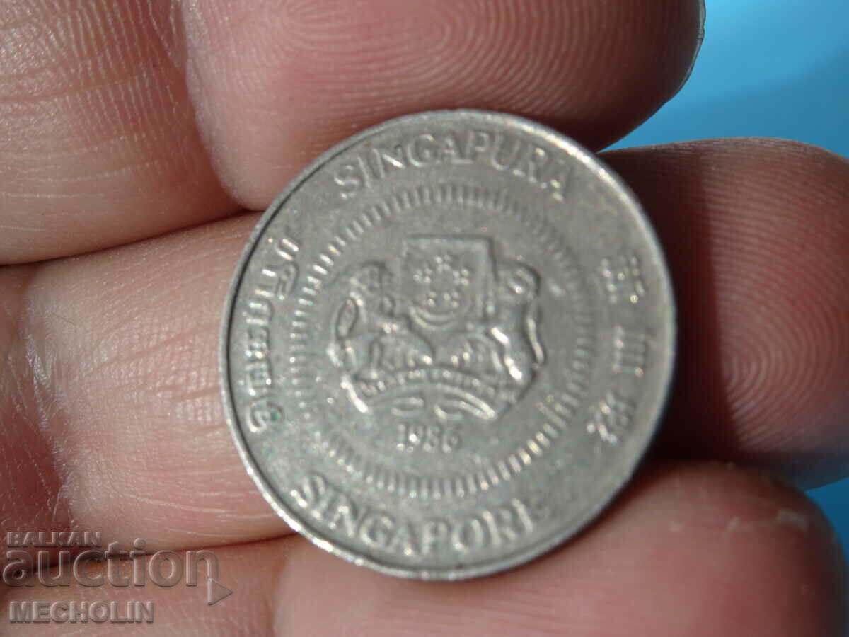 FIFTY CENTU 1986 SINGAPORE - 5 FIFTY CENTU 1986 SINGAPORE - 5