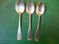 antique silver-plated spoons "Hotell Vic" (Norway) - 3 pcs.