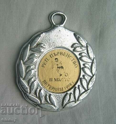 Μετάλλιο ποδοσφαίρου II θέση - Ρεπουμπλικανικό πρωτάθλημα για βετεράνους