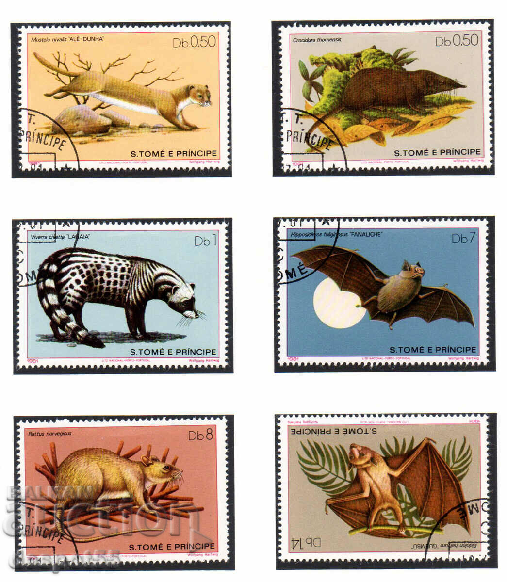 1981. Sao Tome and Principe. Mammals.