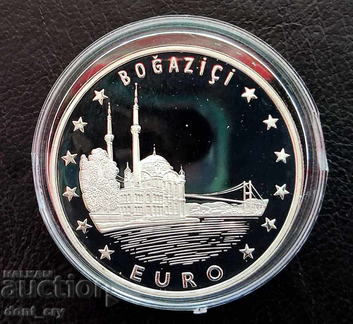 Silver 4000000 Lira Bosphorus 1999 Turkey