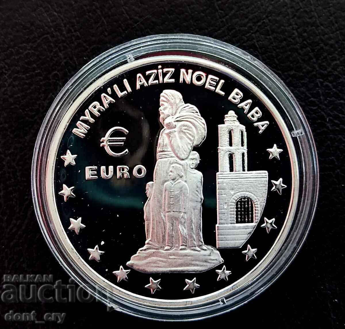 Argint 1500000 Lire Sfântul Nicolae al Păcii 1997 Turcia