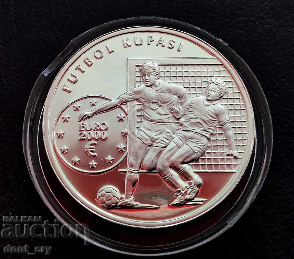 Silver 7500000 Lira European Football 2000 Turkey