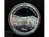 Silver 10000000 Lira Byzantine Architecture 2001 Turkey