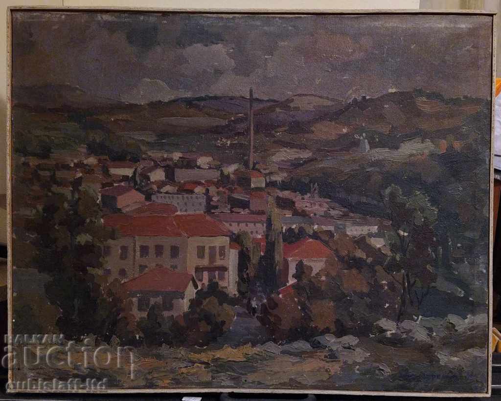 Painting, Lovech-Industrial Quarter, P. Shtarbanov, 1964.