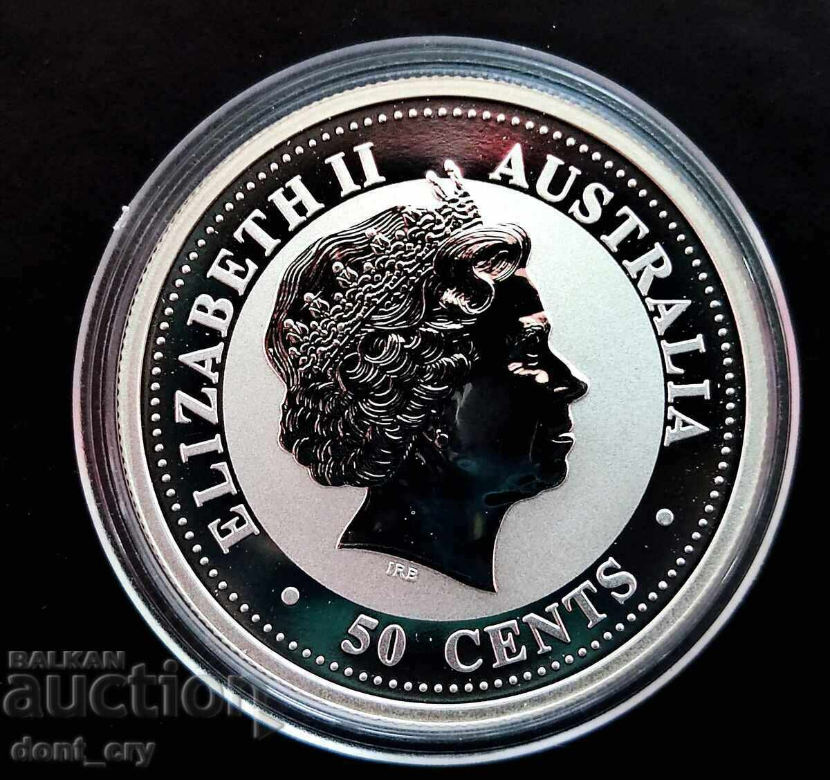 Silver 1/2 oz Year of the Dog 2006 Lunar Australia with price 90.00 BGN | € 46.02 Silver 1/2 oz Year of the Dog 2006 Lunar Australia with price 90.00 BGN | € 46.02