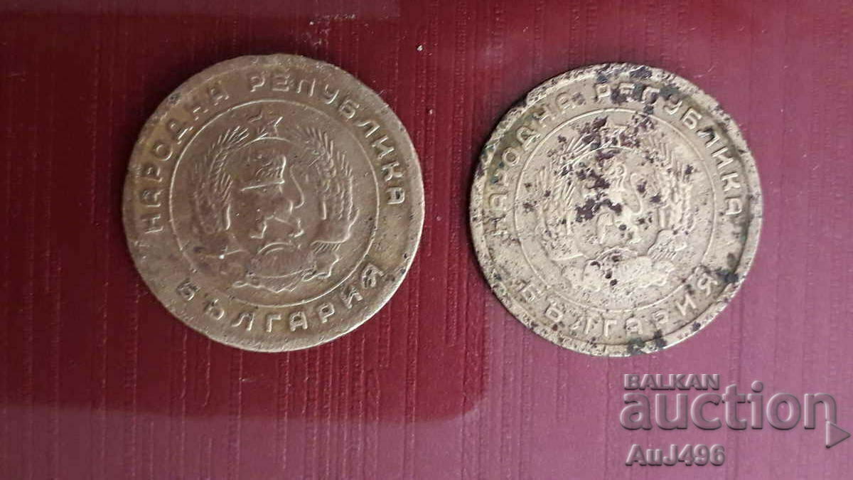 Lot of 2 x 5 cents 1951 - 5 Lot of 2 x 5 cents 1951 - 5