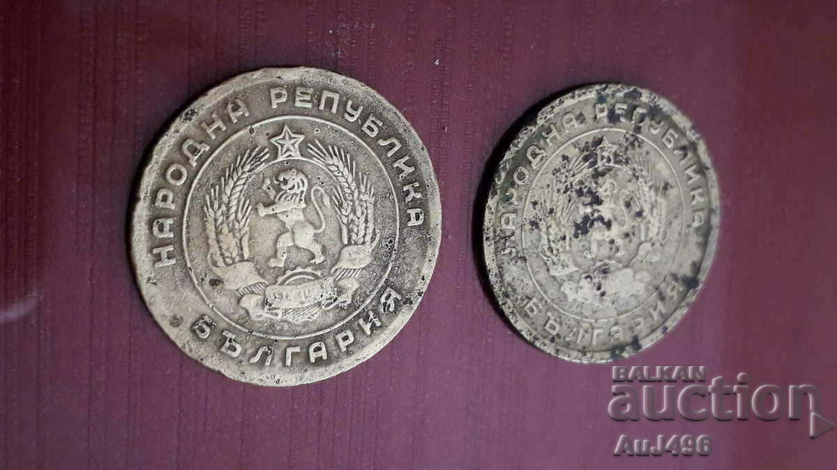 Lot of 2 x 5 cents 1951 - 7 Lot of 2 x 5 cents 1951 - 7