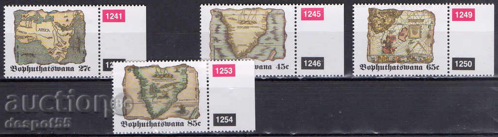 1992. Бопхутсвана. Различни карти.