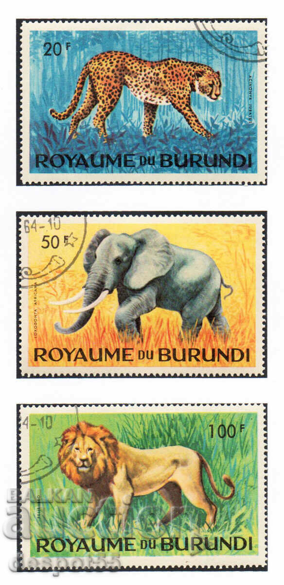 Auction  1964. Burundi. Animals characteristic of the country.