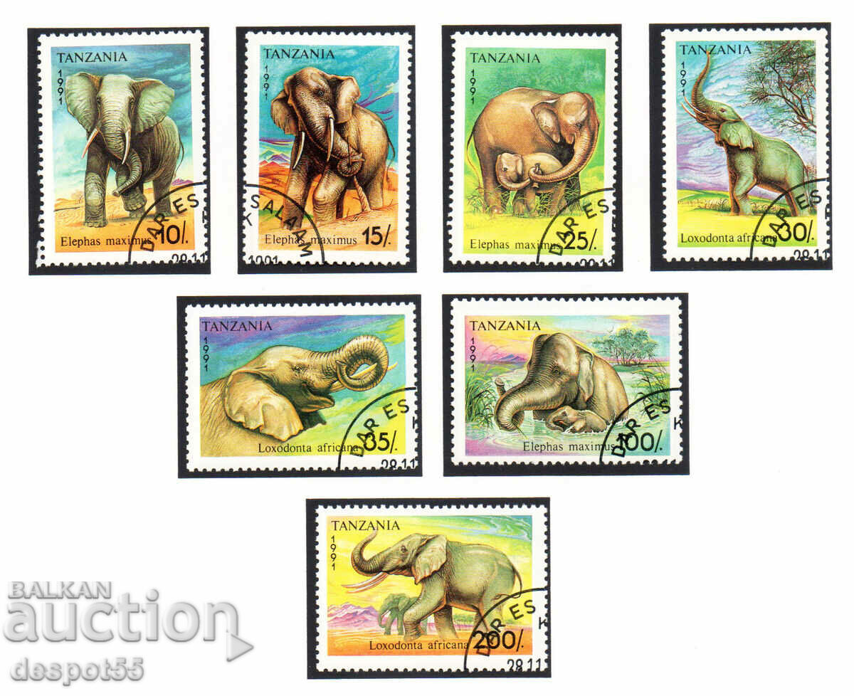 1991. Tanzania. Elefanti.