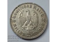 5 Mark Silver Germany 1936 D III Reich Silver Coin #3