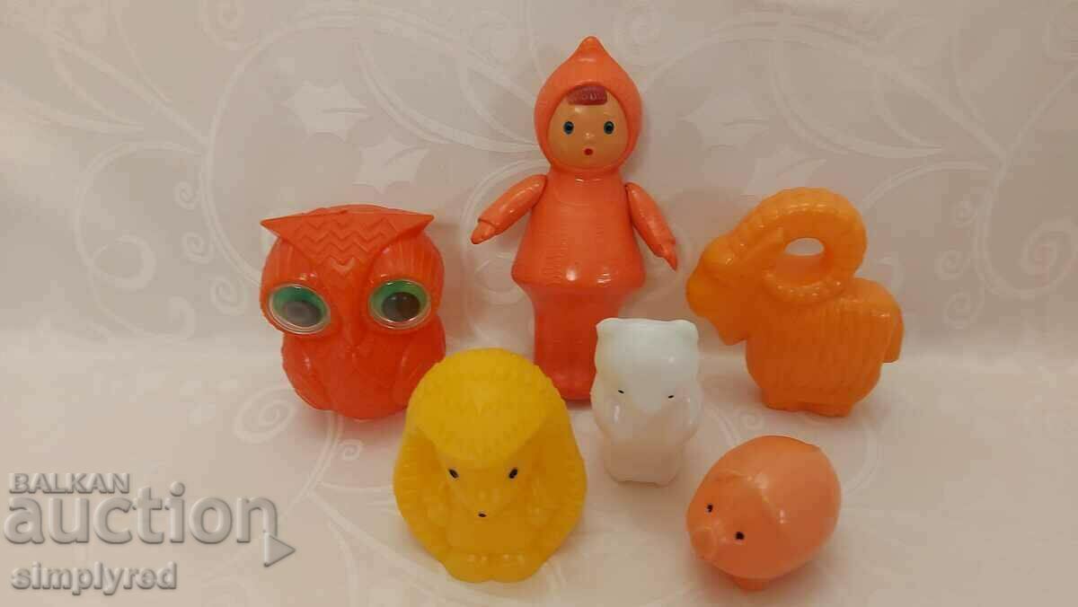 Lot of 6 Russian social toys from the USSR from the 1970s