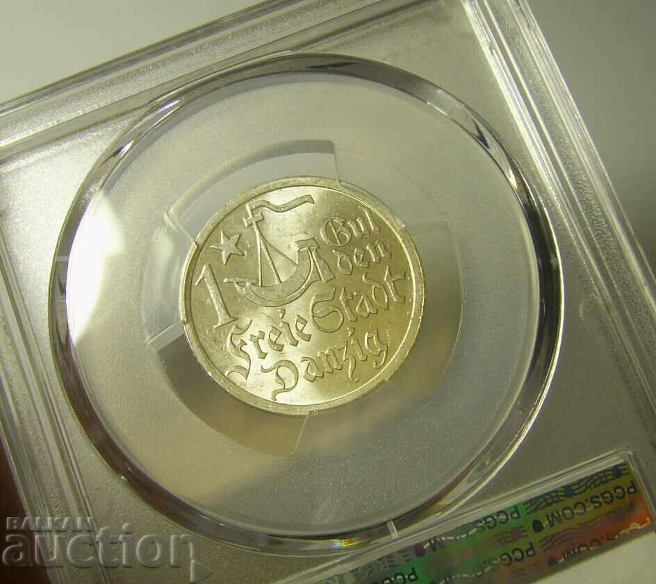 Auction  Gdansk 1 Gulden 1923 MS63 PCGS Danzig