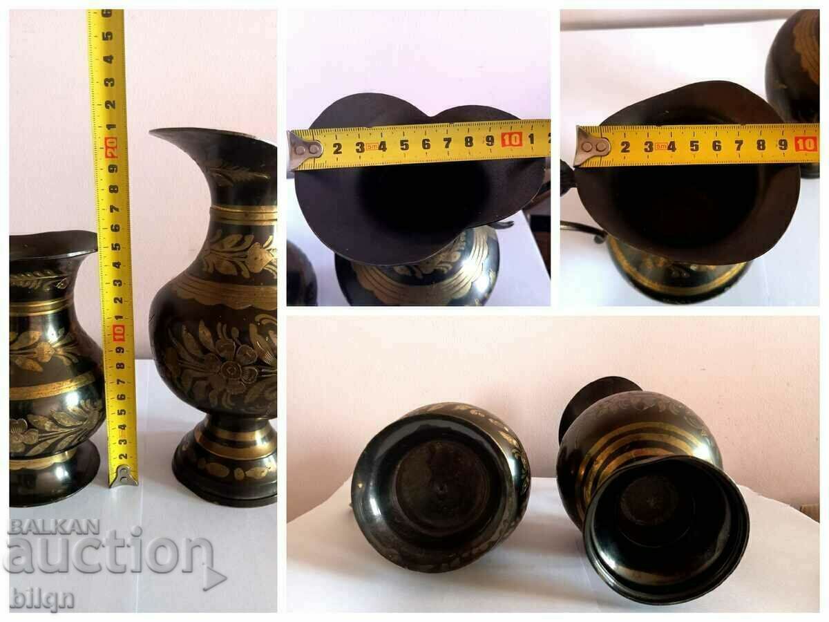 Great Old Bronze Jugs - 7