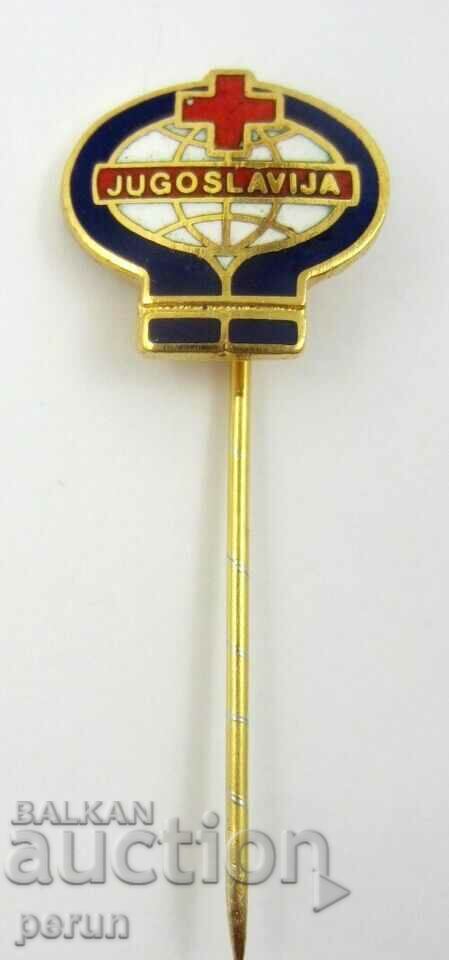 BADGE-RED CROSS-YUGOSLAVIA-ENAMEL with price 5.99 BGN | € 3.06 BADGE-RED CROSS-YUGOSLAVIA-ENAMEL with price 5.99 BGN | € 3.06