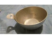 Old aluminum soup pot, jug