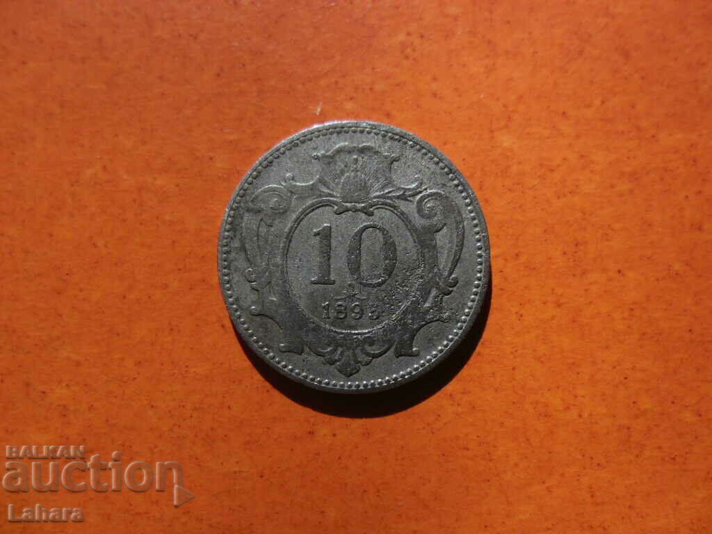 10 Heller 1895 Austria