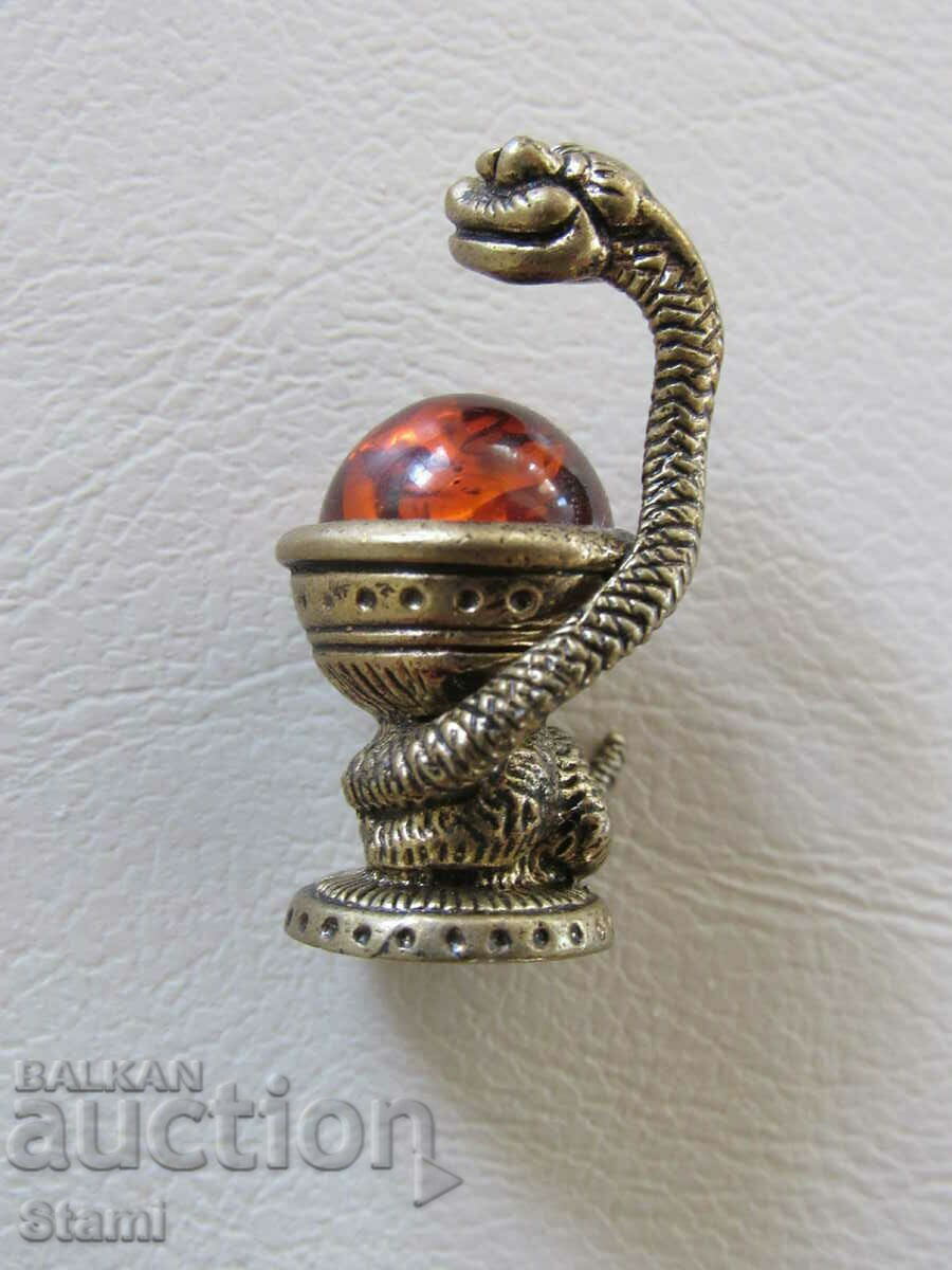 2025 of the serpent-bronze and premium Baltic amber- with price 56.00 BGN | € 28.63 2025 of the serpent-bronze and premium Baltic amber- with price 56.00 BGN | € 28.63