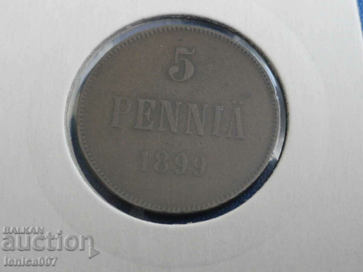 Auction Russia (Finland) 1899 - 5 pennies Auction Russia (Finland) 1899 - 5 pennies
