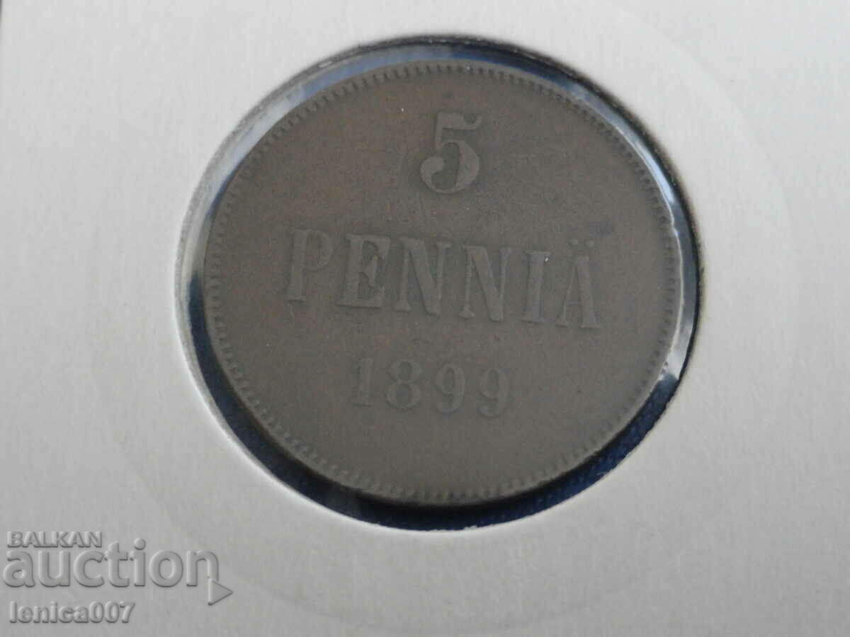 Russia (Finland) 1899 - 5 pennies - 5 Russia (Finland) 1899 - 5 pennies - 5