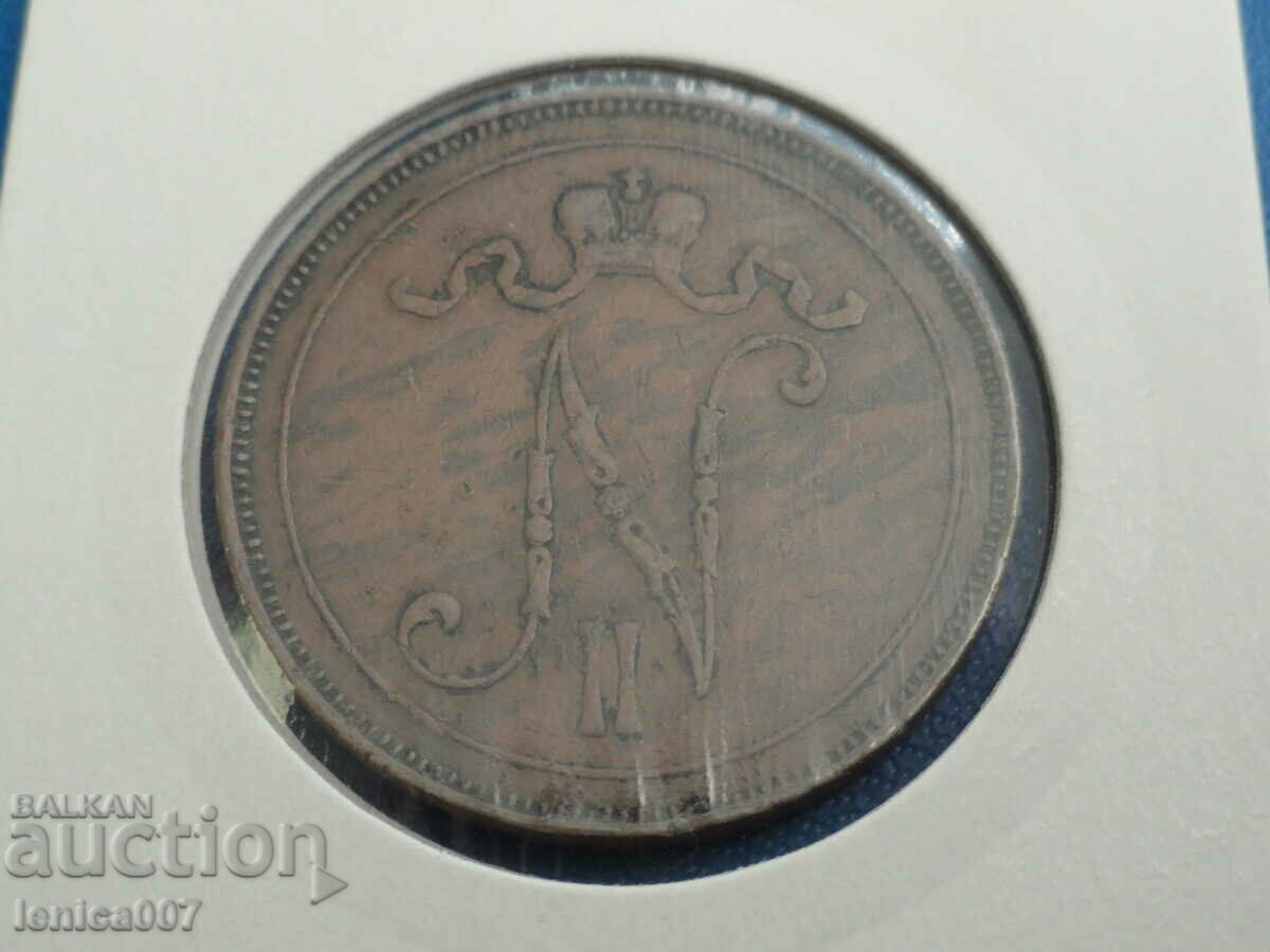 Russia (Finland) 1907 - 10 pennies with price 25.00 BGN | € 12.78 Russia (Finland) 1907 - 10 pennies with price 25.00 BGN | € 12.78